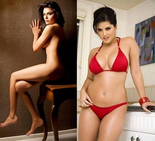 Sherlyn Chopra and Sunny Leone