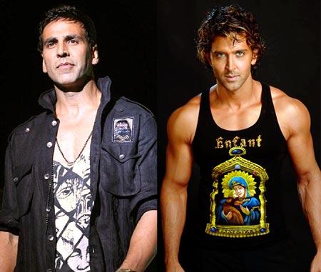 Hrithik Roshan and Akshay Kumar