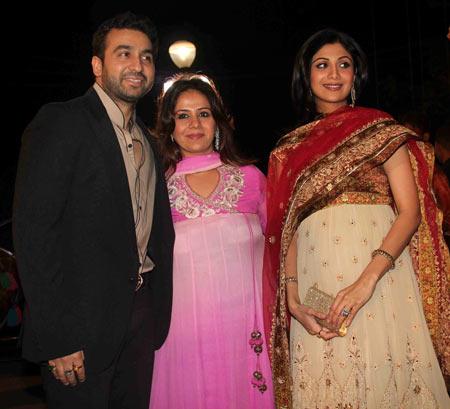 Raj Kundra, Kiran Bawa and Shilpa Shetty