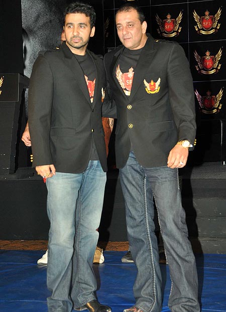 Raj Kundra and Sanjay Dutt