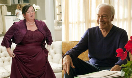 Melissa McCarthy from Bridesmaids and Christopher Plummer from Beginners