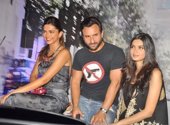 Deepika Padukone, Saif Ali Khan and Diana Penty