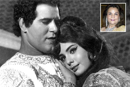 Dara Singh and Mumtaz in Rustam-e-Hind. Inset: Mumtaz