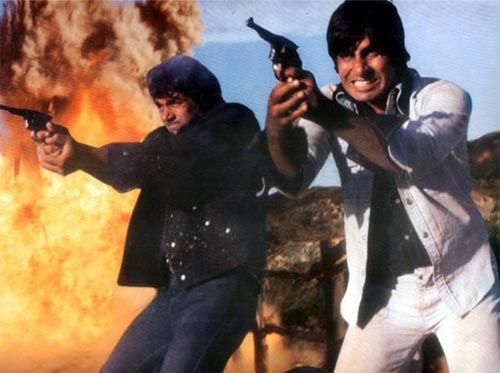 A scene from Sholay