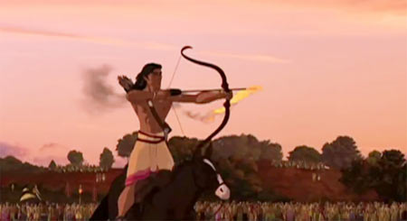 A scene from Arjun: The Warrior Prince