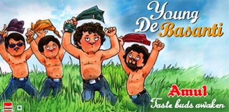 Amul's Rang De Basanti poster