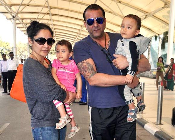 Sanjay Dutt with kids