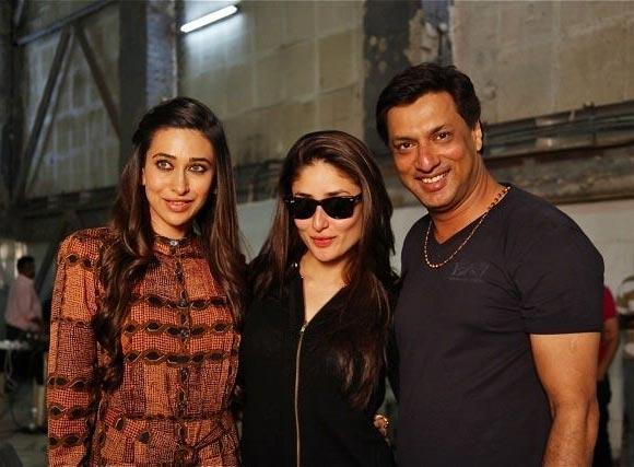 Karisma Kapoor, Kareena Kapoor and Madhur Bhandarkar