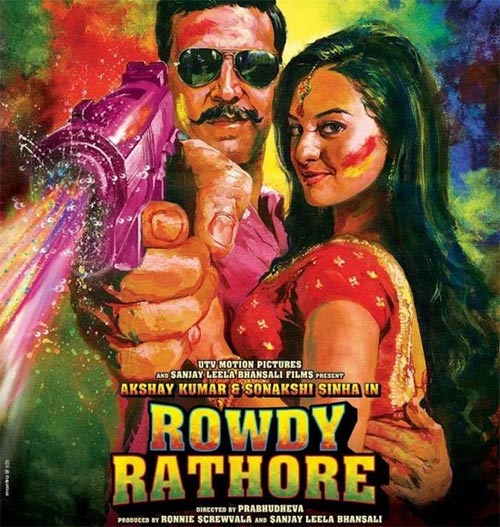 Movie poster of Rowdy Rathore