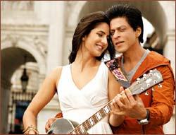 Katrina Kaif and Shah Rukh Khan in Jab Tak Hai Jaan