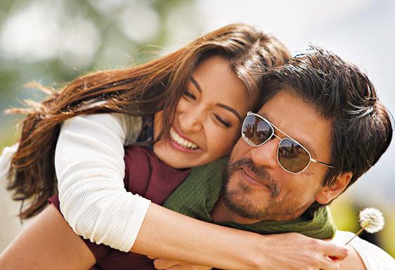 Anushka Sharma and Shah Rukh Khan in Jab Tak Hain Jaan