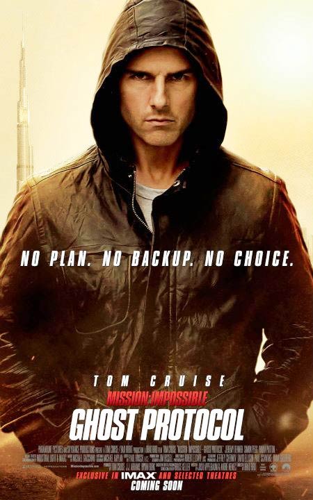 Tom Cruise in Mission Impossible: Ghost Protocol