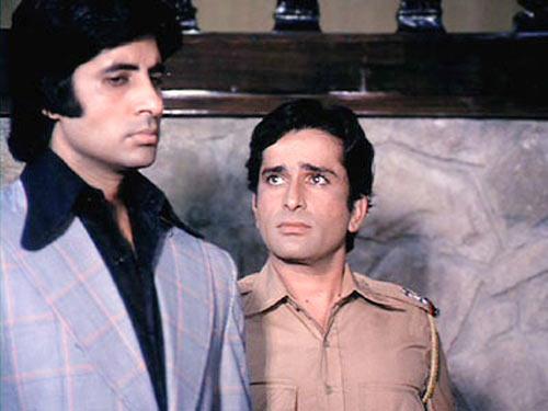 Amitabh Bachchan and Shashi Kapoor in Deewar