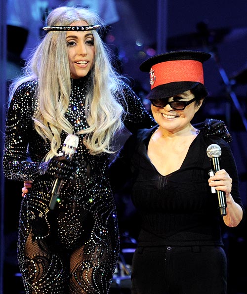 Lady Gaga and Yoko Ono