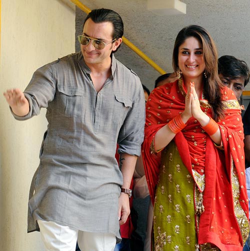 Bollywood saif ali Khan and Kapoor tie the knot