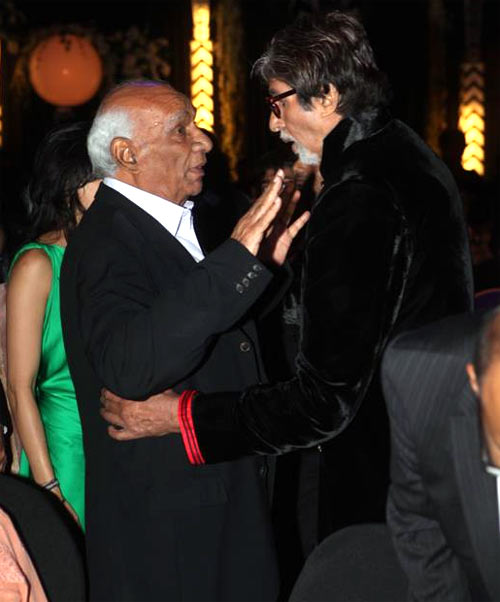 Yash Chopra and Amitabh Bachchan