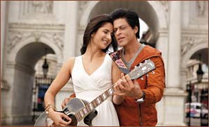 Katrina Kaif and Shah Rukh Khan in Jab Tak Hai Jaan