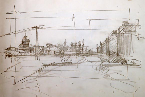 The sketch of the colony