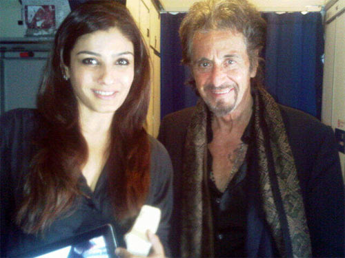 Raveena Tandon and Al Pacino