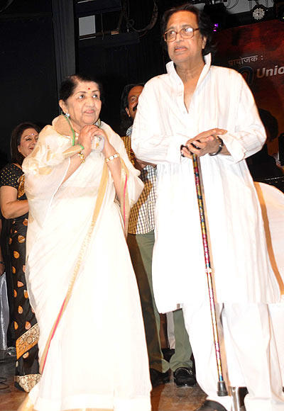 Lata and Hridaynath Mangeshkar