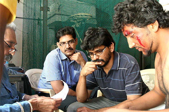 Pawan Kumar on the sets of Lucia