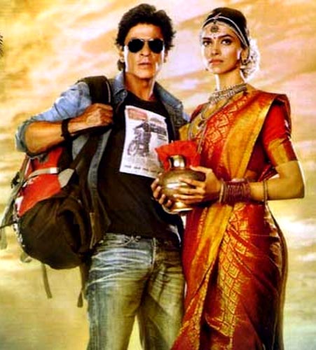 Shah Rukh Khan and Deepika Padukone in ChennaI Express