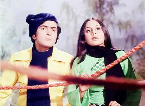 Rishi Kapoor and Neetu Singh in Khel Khel Mein