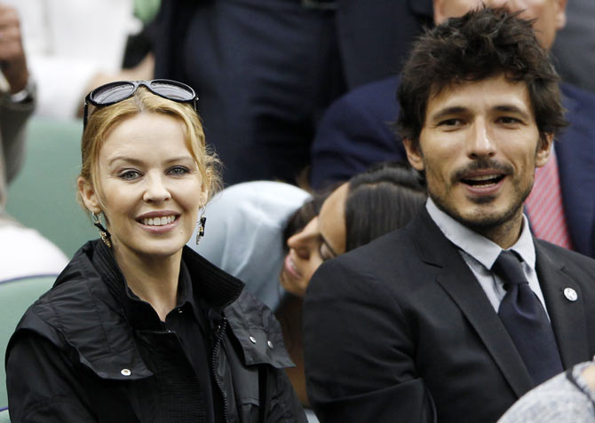 Kylie Minogue and Andres Velencoso 