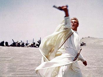 Peter O'Toole in and as Lawrence of Arabia