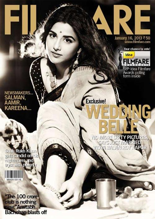 Vidya Balan on Filmfare cover