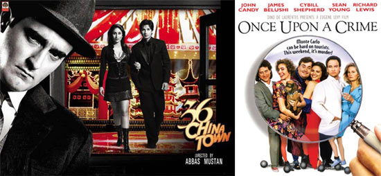 Movie posters of 36 China Town and Once Upon A Crime