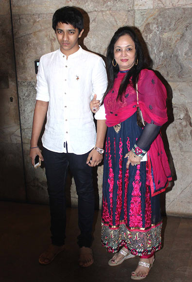 Smita Thackeray with her son