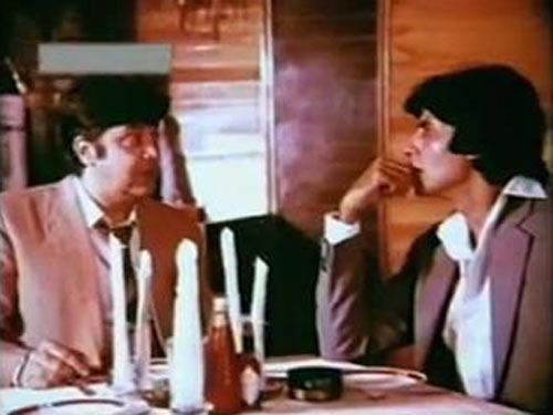 Deven Varma and Amitabh Bachchan in Bemisaal