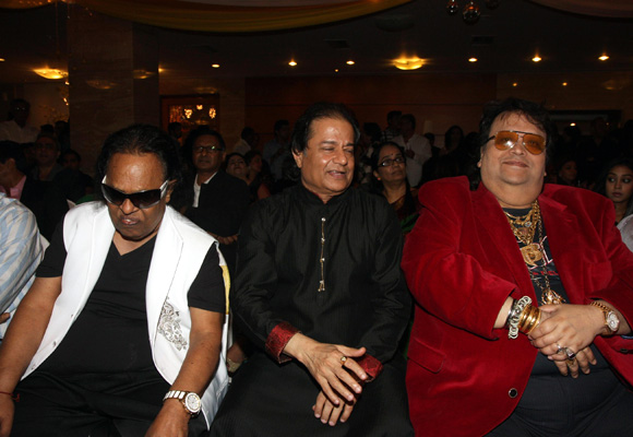 Ravinder Jain, Anup Jalota and Bappi Lahiri