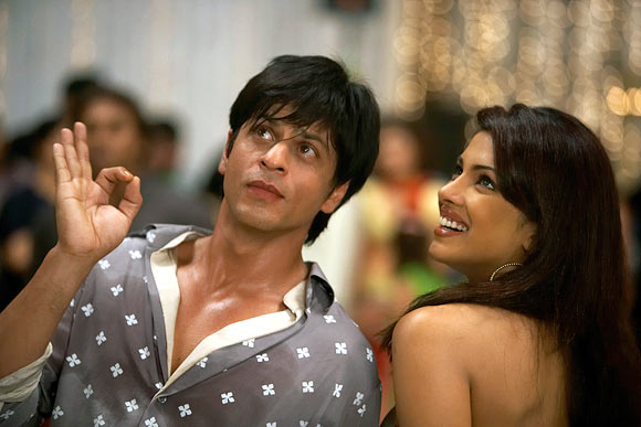 Shah Rukh Khan and Priyanka Chopra in Don