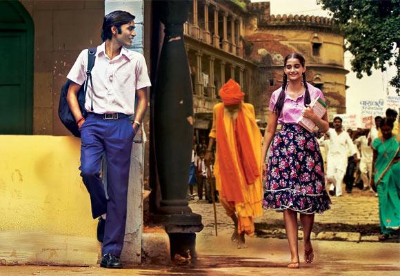 Dhanush and Sonam Kapoor in Raanjhanaa