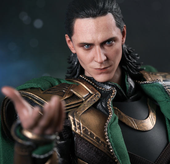 Tom Hiddleston as Loki in The Avengers