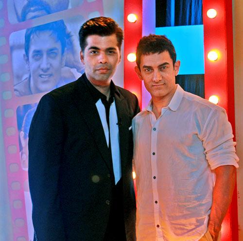 Karan Johar and Aamir Khan