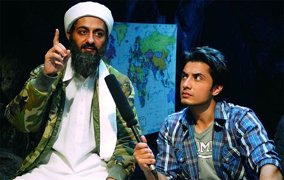 Ali Zafar with costar Pradyuman Singh in Tere Bin Laden