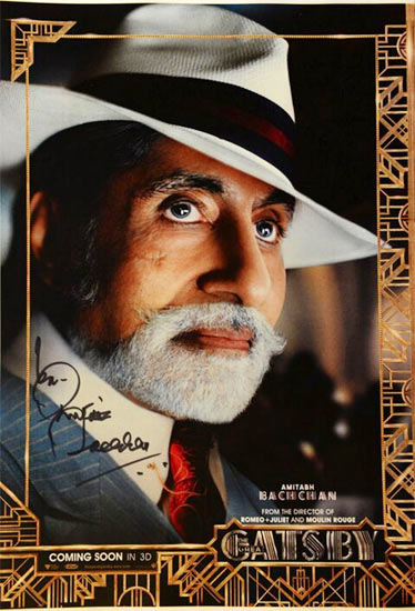 Amitabh Bachchan on The Great Gatsby movie poster