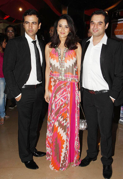 Rehaan Malik, Preity Zinta and Prem Soni