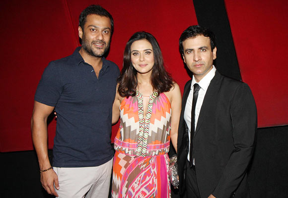 Abhishek Kapoor, Preity Zinta and Rehaan Malik