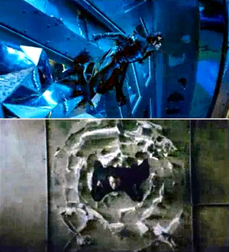 Scenes from Krrish 3 and Matrix