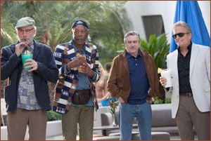 Kevin Kline, Morgan Freeman, Robert DeNiro and Michael Douglas in Las Vegas