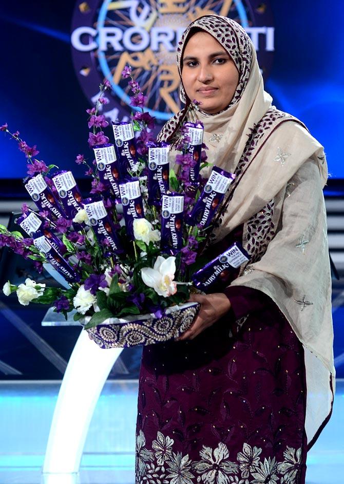 Firoz Fatma, the first female crorepati on KBC 7.