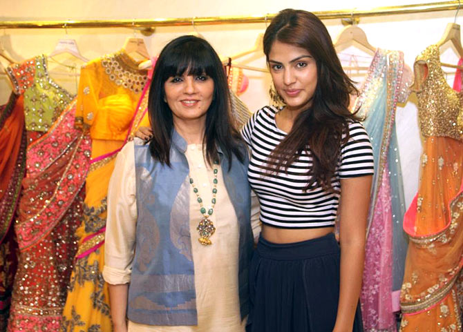 Rhea Chakraborty with Neeta Lulla