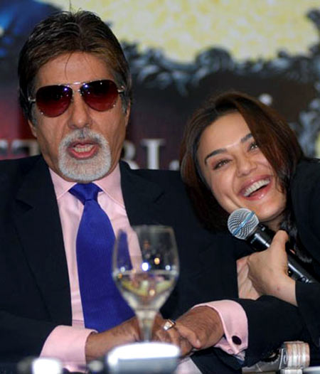 Amitabh Bachchan and Preity Zinta