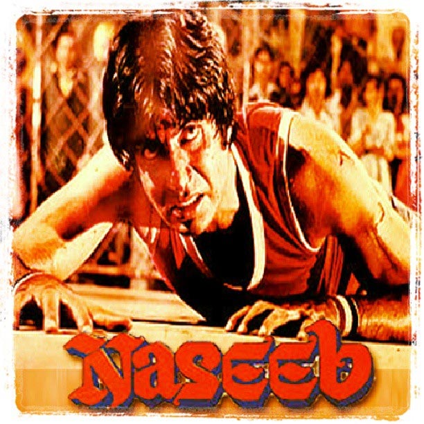 Amitabh Bachchan on the Naseeb movie poster