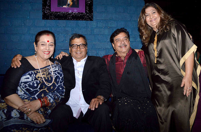 Poonam and Shatrughan Sinha, Mukta and Subhash Ghai