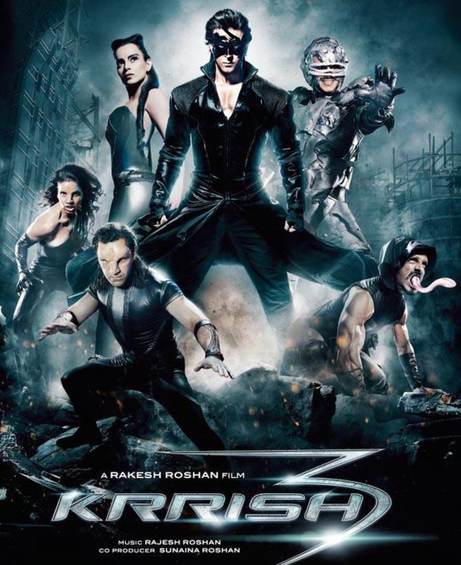 Movie poster of Krrish 3